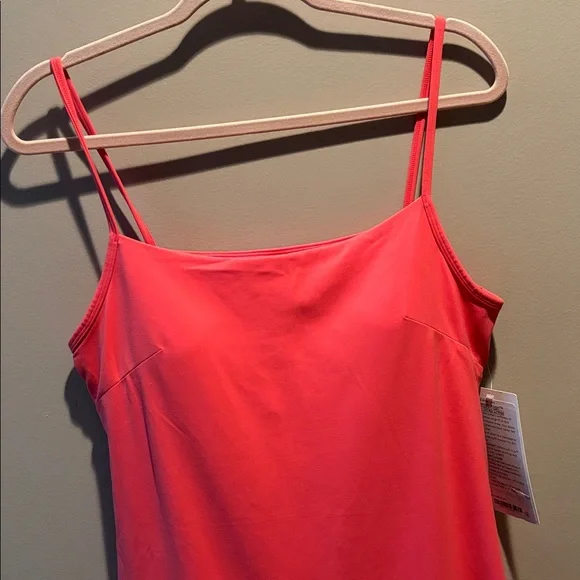 LULULEMON ALIGN CAMI STRAP DRESS IN GLAZE PINK SZ 12 NWT - Picture 4 of 9